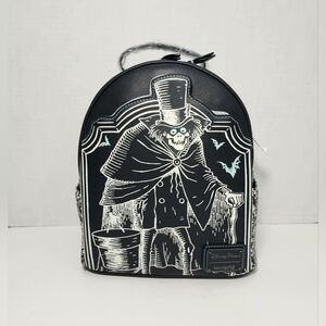 Disney Parks Loungefly HATBOX GHOST Haunted Mansion Glow-in-the-Dark Backpack